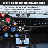 Radio para Auto con Pantalla Táctil Dual de 12.3 Pulgadas, Android 13, Carplay Inalámbrico, para Porsche Macan, Actualización 2018-2023, Reproductor Multimedia, GPS, Navegador