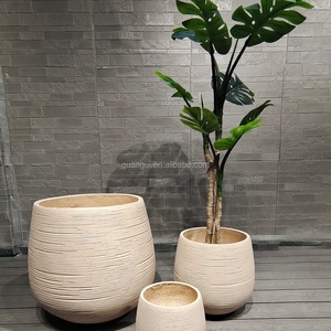 Custom High Quality <b>Tall</b> Modern Design Artificial Clay <b>Flower</b> <b>Pot</b> 30L Capacity Large Self Watering Eco-Friendly Gardening Home - Product Image 2