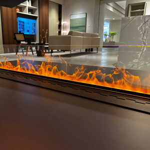 Inserto de chimenea independiente eléctrico con llama LED 3D Efecto de fuego Vapor de agua y niebla para decoración de soporte de TV de hotel - Product Image 2