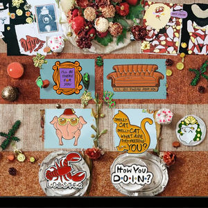 Zeamor personnalisé classique drôle drame dessin animé émail broche métal émission <span class=keywords><strong>de</strong></span> télévision amis broches USA plaqué Technique Badge - Product Image 6