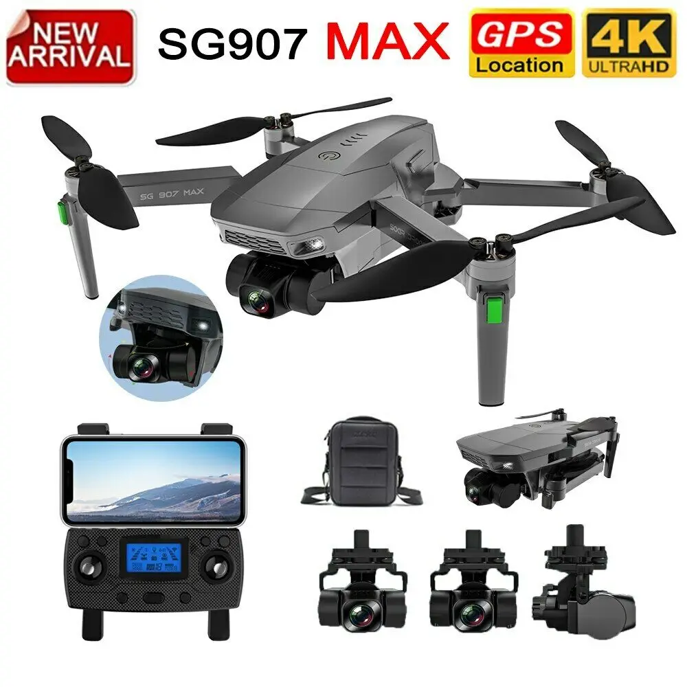 ZLRC RC Dron SG907MAXドローン3軸ジンバルカメラHD4K GPS 5G