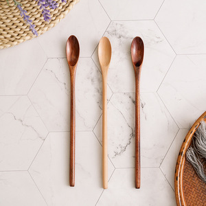 Cucharas Pequeñas <span class=keywords><strong>de</strong></span> Madera al por Mayor, Cucharas <span class=keywords><strong>de</strong></span> Especias, Cucharillas, Cucharas <span class=keywords><strong>de</strong></span> Madera Modernas con Mango Largo Personalizadas para Cocinar - Product Image 4