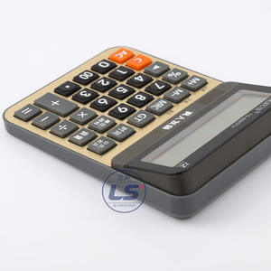 เครื่องคิดเลขอิเล็กทรอนิกส์ Dexin Ts8885t 12 หลัก ใช้พลังงานได้สองระบบ ของขวัญทางธุรกิจ สีทอง เครื่องคิดเลขตั้งโต๊ะ - Product Image 3