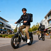 Vélo électrique à pneus gras ChamRider DH420, batterie au lithium 48V 50AH, frein hydraulique, livraison de nourriture, faible MOQ, livraison de pizza, vélo électrique