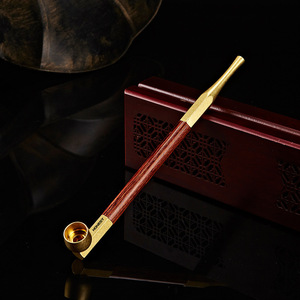 Bộ lọc thuốc lá Honest <span class=keywords><strong>Filter</strong></span> hình bông tuyết, toàn bằng đồng, gỗ đàn hương, kiểu truyền thống, dài, kiểu cổ điển, kèm bộ thuốc lá - Product Image 5