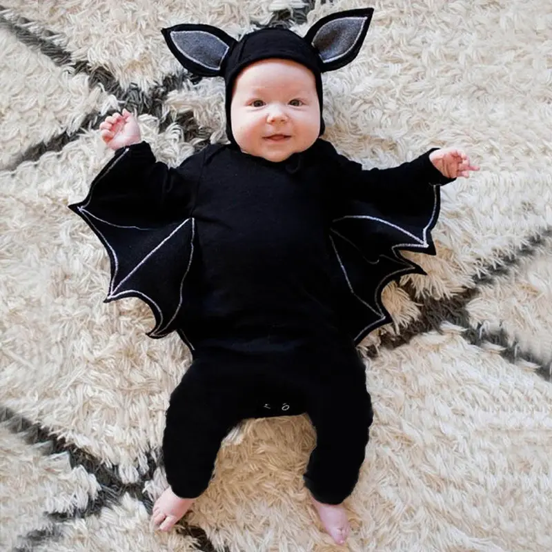 Quần Áo Halloween Cho Bé, Quần Áo Cotton Dài Tay Cho Bé Trai, Bé Gái, Quần Áo Trẻ Sơ Sinh, Trang Phục Thường Ngày