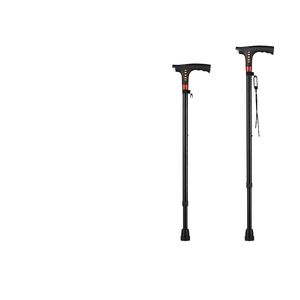 Cheap <b>Foldable</b> Aluminum Elderly <b>Walking</b> <b>Stick</b> Ultralight Trekking Poles Crutch for Hiking and Daily Use - Product Image 2