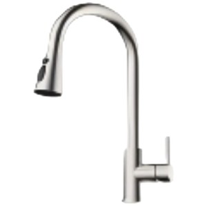 Grifo de Lavabo Moderno Monomando con Rociador Extraíble, Válvula Cerámica, Montaje en Cubierta, Un Solo Orificio 5.0-6.9in - Product Image 5