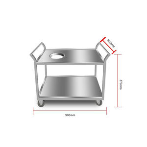 Commerciële Roestvrijstalen Vleestrolley 200l Hoppertype Food Grade Voor De Verwerking Van Het Slachthuis, Vleesverwerking, Het Hanteren Van Pluimvee - Product Image 6
