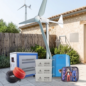 ชุดเทคโนโลยีกังหันลมขนาดเล็กสำหรับบ้านพักอาศัยแบบแนวนอน CE 30kw 20KW 10000watts 10kW 5kw 220v 48V มอเตอร์ - Product Image 4