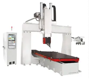 تخفيضات كبيرة 5 محاور CNC راوتر CNC آلة طحن لمعدن الألومنيوم حجر الخشب الألياف الزجاجية رغوة البلاستيك