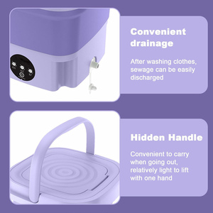 Portable 9L <b>Mini</b> Washing Machine with Dryer Electric Single Tub Washer and Dryer Plastic Housing - Product Image 5