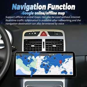 Radio con Pantalla de 12.3 Pulgadas, Reproductor de Video para Auto con Android 13, Estéreo para Peugeot 307 307CC 307SW 2004-2013, GPS, Multimedia, Carplay, Unidad Principal - Product Image 6