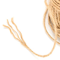 Cordon en chanvre naturel brut de 2 mm sur rouleau