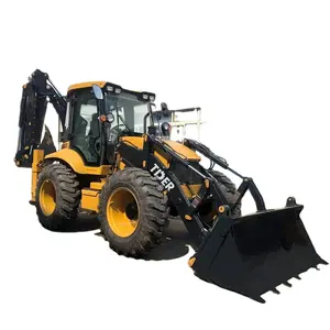 Tder Professionele Fabrikant Nieuwe Compacte Backhoe Loader Lage Prijs Voorlader Met Graafmachine Mini Retrograafmachine Achterkant Schoffel