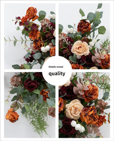 Arreglo Floral Artificial para Colgar en la Pared, Filas de Flores Decorativas, Fondo para Ceremonia de Boda, Adorno para Escenario y Ventana, Accesorios para Sesiones de Fotos