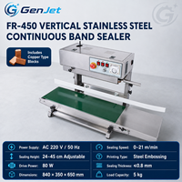 Verticale continue bandsealmachine Automatische filmzaksluitapparatuur 220V Voedselverpakkingssysteem met constante temperatuur