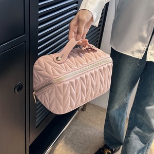 Bolsa <span class=keywords><strong>de</strong></span> Maquillaje Portátil <span class=keywords><strong>de</strong></span> Cuero PU Personalizada <span class=keywords><strong>para</strong></span> <span class=keywords><strong>Mujer</strong></span>, Impermeable, con Cierre, Multifuncional, <span class=keywords><strong>para</strong></span> Viajes, <span class=keywords><strong>Estuche</strong></span> <span class=keywords><strong>para</strong></span> Cosméticos y Brochas - Product Image 3