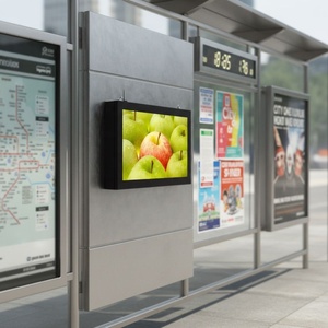 Écran mural extérieur HBYLCD facile <span class=keywords><strong>à</strong></span> installer, résistant aux intempéries, haute luminosité, pour menu de restaurant - Product Image 1