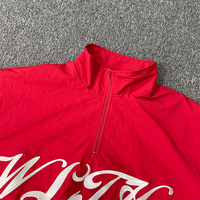 Survêtement de jogging réfléchissant en nylon avec logo brodé personnalisé par le fabricant, coupe-vent streetwear pour homme