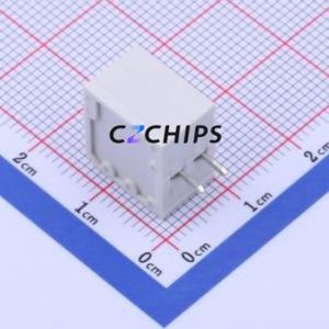 KF239-3.5-2P Spring Terminal Block Through hole Component (THT),P=3.5mm Connector 1x2P 3.5mm White 2P - Product Image 2