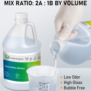River Table Resin Deep Cast Epoxy Resin dan pengeras 2:1 poxy Galon penjaga bunga 5L - Product Image 2