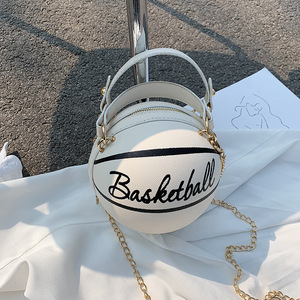 Borsa a Forma di Pallone da Basket Numero Uno, Borsetta Mini per Bambine, Borse a Mano a Tema Basket - Product Image 4