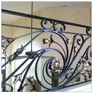 Prima 2025 tùy chỉnh gỉ bằng chứng laser cắt rèn sắt hàng rào dốc thích nghi cơ sở - Product Image 1