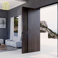 Portes d'entrée en bois massif Alucasa, Pivot en bois massif moderne, conception de porte principale Double, portes d'entrée en bois