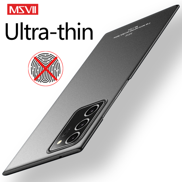 For Samsung Note 20 Ultra 10 Plus 9 8 Note20 Note10 Back Cover MSVII PC Ultra Thin Matte Anti-fingerprint Hard Phone Case Cover
