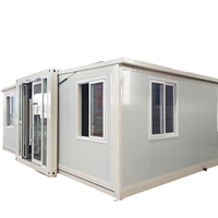 Maison conteneur préfabriquée à panneaux sandwich extensibles pour le marché américain, idéale pour chambre, salle de bain, appartement, logement temporaire, magasin de détail