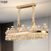 Lustre en cristal de luxe, lampe suspendue, fourniture en gros pour projets hôteliers, villas, salons, chambres à coucher, décoration intérieure