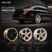Jantes personnalisées Felde, décalées de 19 à 24 pouces, PVD, 2 pièces, en aluminium forgé, 5x114.3 5x108 pour Audi Rs6 Tesla Model-Y Mazda Rx-7