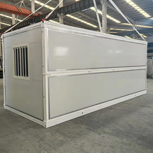 Casa contenedor plegable prefabricada de 40 pies con Panel sándwich, diseño moderno, Instalación rápida, apilable, 2 dormitorios para hoteles/centros comerciales - Product Image 1