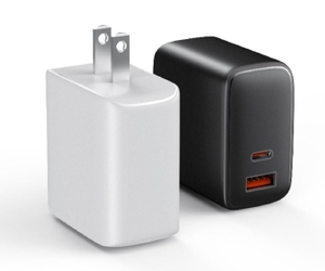 <span class=keywords><strong>Chargeur</strong></span> GaN 65W avec câble rétractable PD Type C <span class=keywords><strong>bloc</strong></span> de charge rapide à double port voyage portable pour MacBook iPhone - Product Image 3