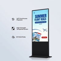 Écran tactile interactif infrarouge/capacitif, affichage numérique 4K, 43/49/55/65 pouces, affichage de bureau intérieur, CMS basé sur le cloud intégré