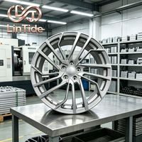 Rines de Auto Forjados en Negro Brillante con Diseño de Múltiples Radios, Personalizados con PCD ET, Cóncavos Profundos, para BMW, Audi, Benz