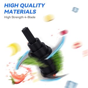 Lame de rechange compatible avec le <span class=keywords><strong>robot</strong></span> <span class=keywords><strong>culinaire</strong></span> Ninnja NJ100 NJ100WM avec bol de 16 oz, hachoir NJ Express, accessoire de mixeur à 4 points - Product Image 5