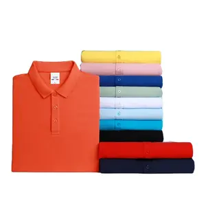 Thiết Kế Mới 50% Cotton Polo T Áo Sơ Mi Rắn Màu Sắc Tùy Chỉnh In Thể Thao Golf Thể Thao Áo Thoáng Khí Ngắn Tay Áo Hàng Đầu 9218