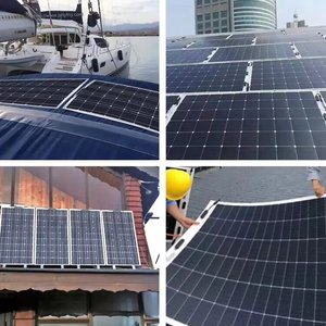 Tấm pin mặt trời sunman nhẹ 200W 300W 400W 520W từ Trung Quốc màng mỏng linh hoạt nửa tế bào để sử dụng nhà - Product Image 2