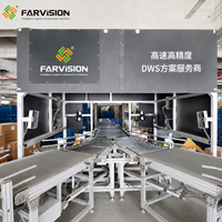 Système de tri de colis intelligent FARVISION à convoyeur, capacité 6000 PPH, machine de tri automatique haute vitesse, 3 vitesses variables avant/arrière