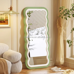 Hiện Đại Flannel Không Thường Xuyên Phòng Ngủ Lượn Sóng Sàn Nhung Khung Gương Đầy Đủ Chiều Dài Đứng Cơ Thể Tường Gương Cho Phòng Nhà Trang Trí Nội Thất - Product Image 5