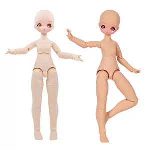 1/4 BJD Doll For Naked Joint Body Doll Open Head BJD Makeup Tan Skin Dolls DIY Changeable eyes