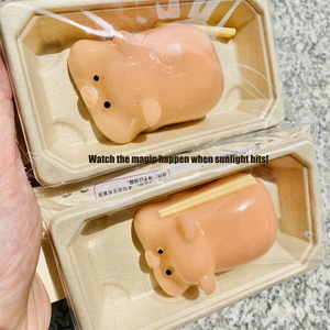 ของเล่นบีบหมูยักษ์เปลี่ยนสีขนาดเล็ก 7 ซม. ของเล่นบีบคลายเครียดเหนียวๆ ของขวัญสำหรับเด็กและผู้ใหญ่ ขายส่ง ของเล่นบีบคลายความเครียด - Product Image 2