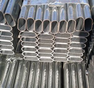 Q195 Q235 Tuyau de tube de forme ovale en acier galvanisé plat soudé galvanisé pour meubles - Product Image 6
