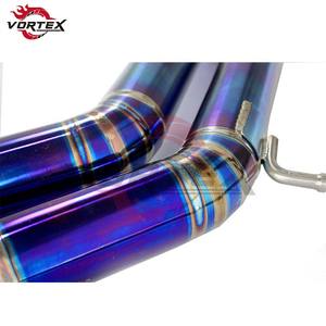 Sistema de Escape Catback de Titanio de Alto Rendimiento VORTEX con Acabado Azul Quemado y Soldadura en Escamas de Pescado para AUDI A7 C7 3.0T 2010-2018 - Product Image 4