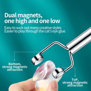 NOUVEAU Bâton solide en forme de Y pour ongles Oeil de chat Double tête UV Gel Polish Nail Art Tool Effect Manicure Magnet Stick Manicure Tools - Product Image 3