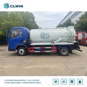 Camión de vacío y chorro para alcantarillado combinado HOWO 5T 4x2, camión pequeño para dragado de alcantarillado y transporte de lodos para servicios municipales - Product Image 3