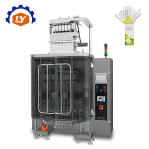 Machine de production de sachets stick entièrement automatique multi-voies pour poudre nutritive de sucre, 10 grammes, avec pesage stable - Product Image 1