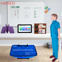Maniquí de Entrenamiento de RCP Inalámbrico Guanbang con Software para Computadora de 10 Pulgadas y Tableta Incluidos para Ciencias Médicas